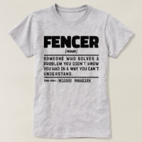 Fencer Noun Fencing Instructor Funny Fences Maker