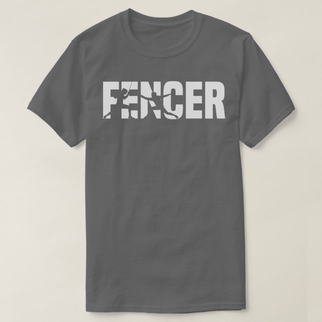 Fencer white T-Shirt (Design Front)
