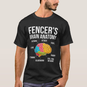 Fencers Brain Anatomy Fencing Fencer T-Shirt