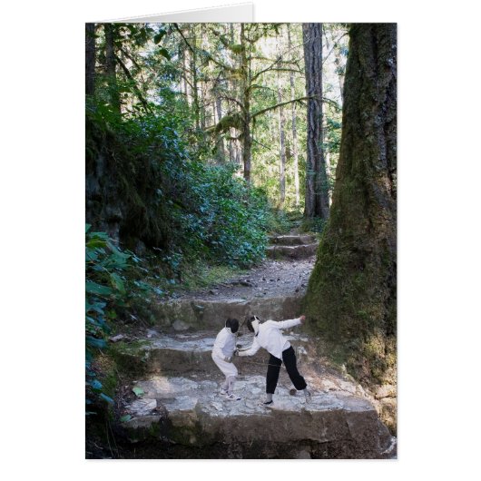 Fencers in Forest (card) Cards (Front)
