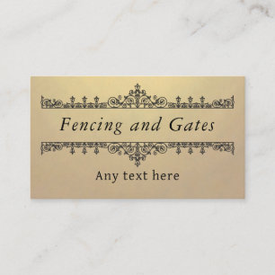  Fences and gates for the sellers  Business Card