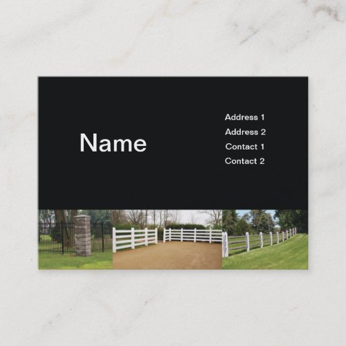 fences business card templates