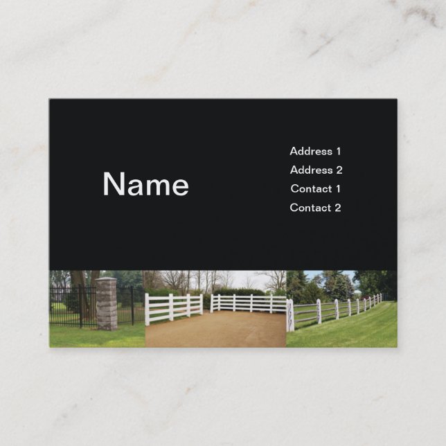 fences business card (Front)