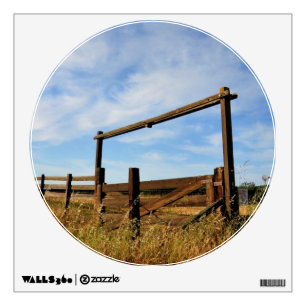 Fences in Field Wall Decal