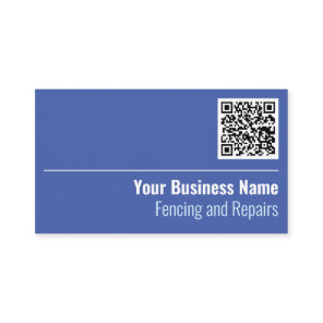 Fencing and Repairs QR Code Business Card