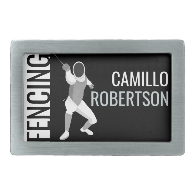 Fencing Belt Buckle (Front)