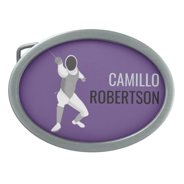 Fencing Belt Buckle (Front)