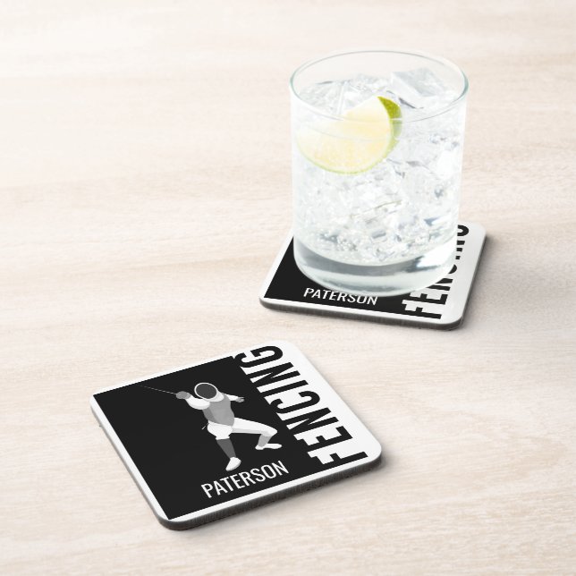 Fencing Beverage Coaster (Right Side)