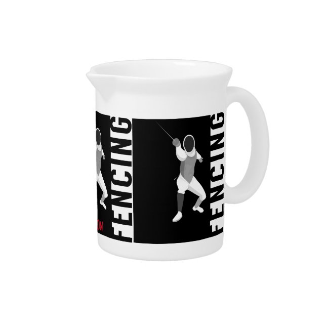 Fencing Beverage Pitcher (Right)