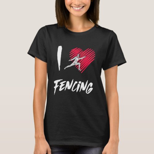 Fencing  Boys Kids Girls Coach Fence Rapier Dagger T_Shirt