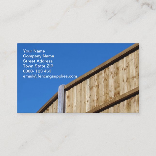 Fencing Business Card (Front)