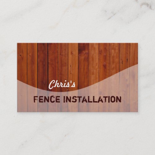 Fencing Business Cards