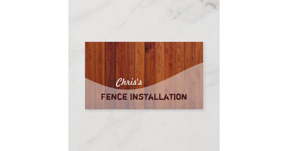 Fencing Business Cards Zazzle