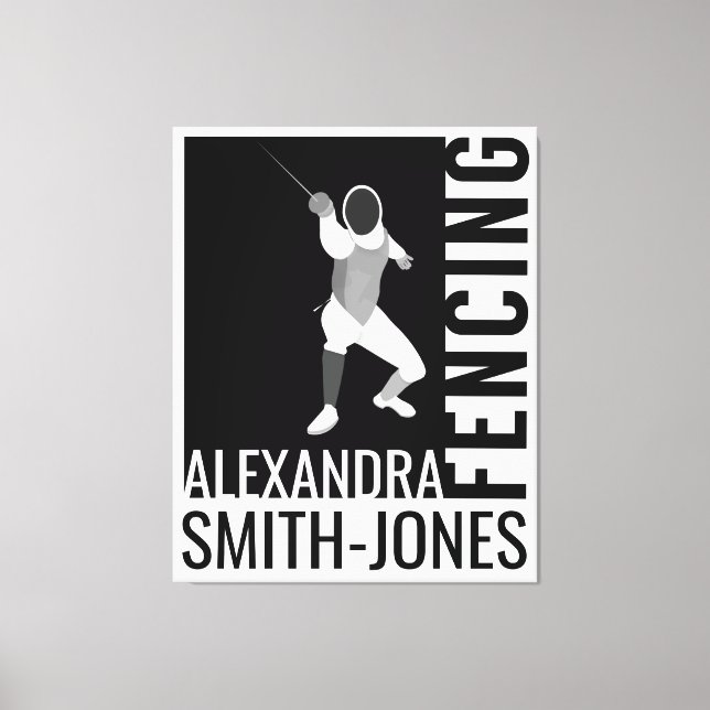 Fencing Canvas Print (Front)