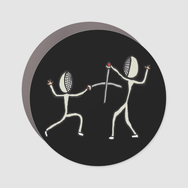 Fencing Car Magnet (Front)