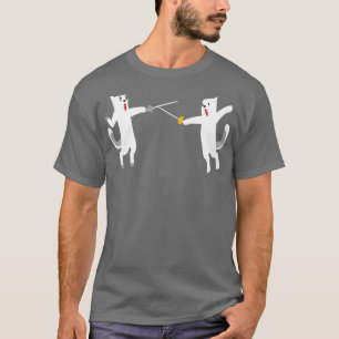 Fencing Cats Cat Fencing Fencers Fencing T-Shirt