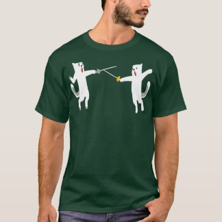 Fencing Cats Cat Fencing Fencers Fencing T-Shirt