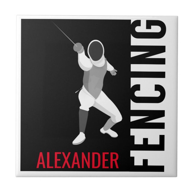 Fencing Ceramic Tile (Front)