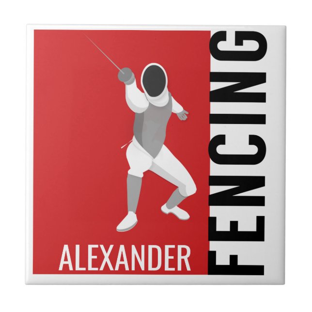 Fencing Ceramic Tile (Front)