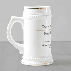 Fencing Champion Beer Stein