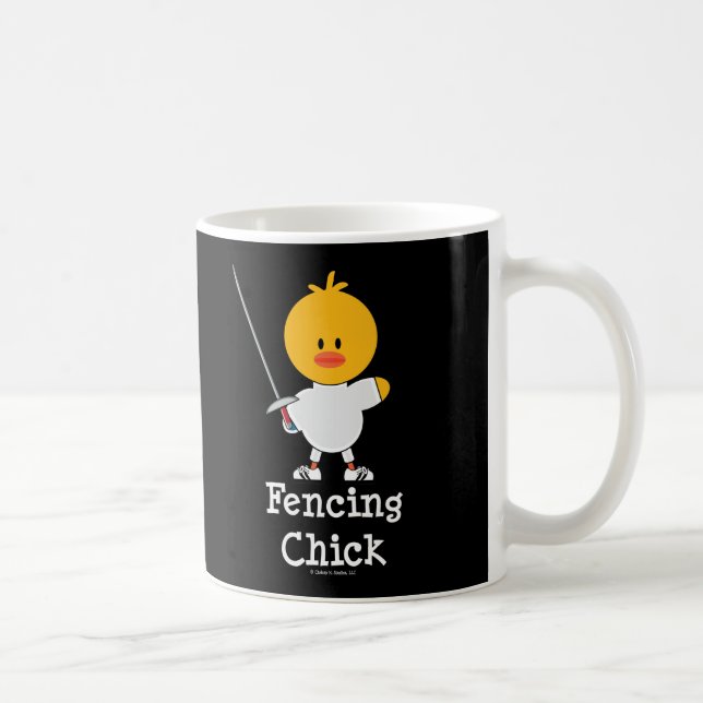 Fencing Chick Mug (Right)