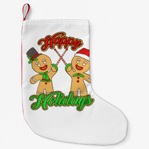 Fencing Christmas Gingerbread Men Holiday Xmas Small Christmas Stocking