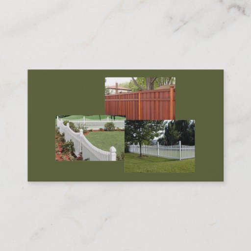 Customizable Fencing Company Business Card
