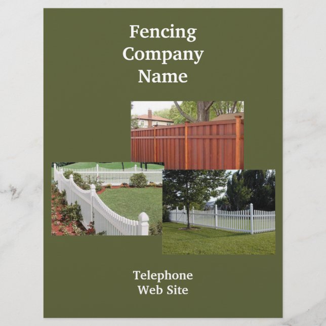 Fencing Company Business Flyer (Front)