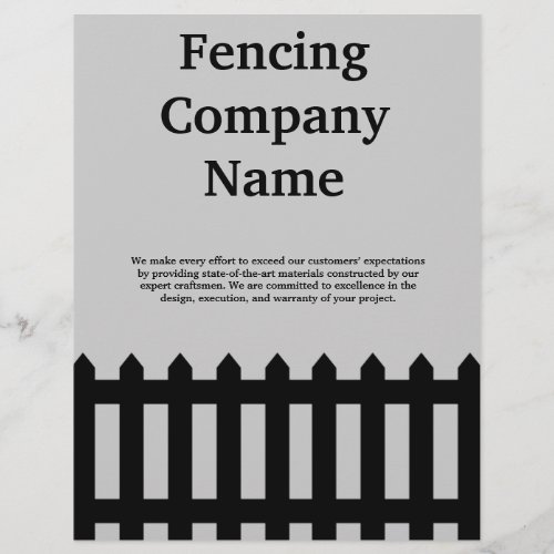 Fencing Company Business Flyer