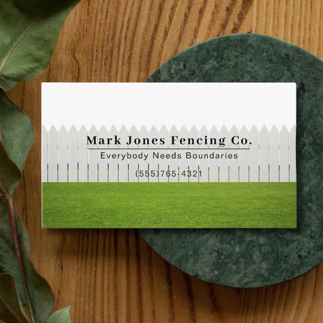 Fencing Company Service Business Card (Creator Uploaded)