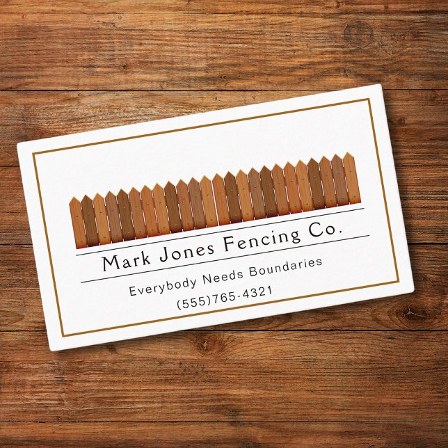 Fencing Company Service Business Card (Creator Uploaded)