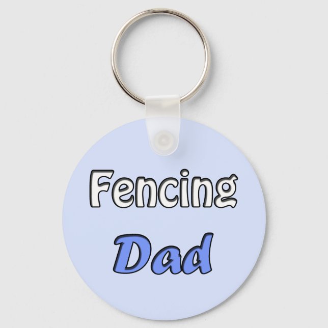 Fencing Dad Keychain (Front)