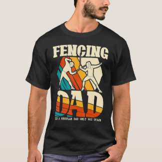 Fencing Dad Sword Saber Epee Fencer Father's Day T-Shirt