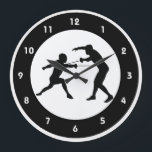 Fencing Design Wall Clock<br><div class="desc">Fencing Design Wall Clock</div>