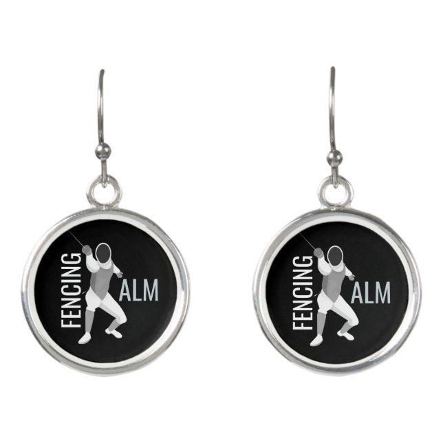 Fencing Earrings (Front)