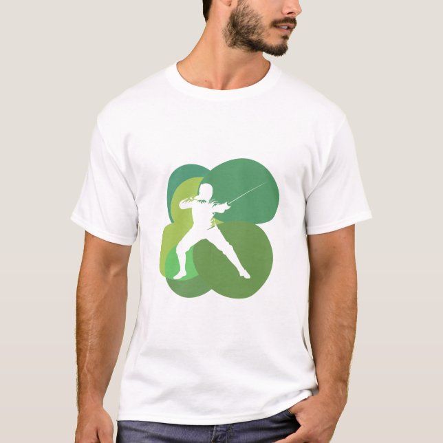 Fencing Epee Fencer T-Shirt (Front)