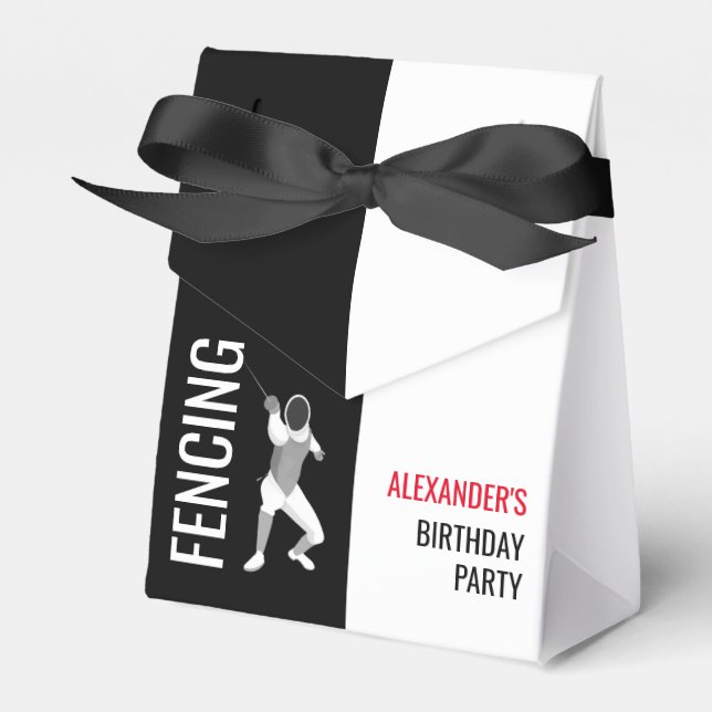 Fencing Favor Boxes (Front Side)