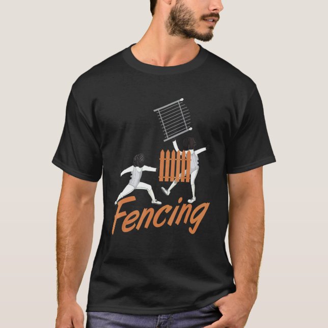 Fencing Fencer Meme T-Shirt (Front)