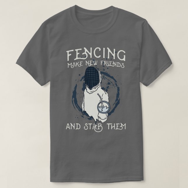 Fencing Fencer T-Shirt (Design Front)