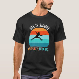 Fencing Fencing Martial Arts Sword Combat Fencing T-Shirt