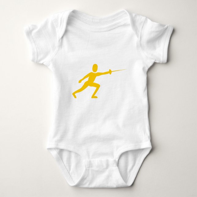 Fencing Figure - Amber Baby Bodysuit (Front)