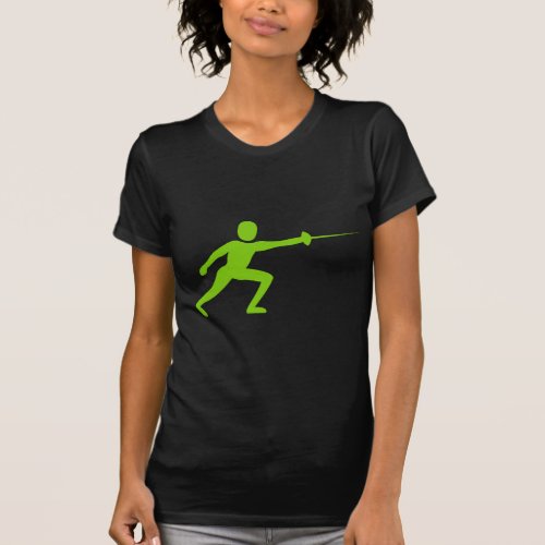 Fencing Figure _ Martian Green T_Shirt