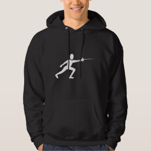 Fencing Figure - White Hoodie