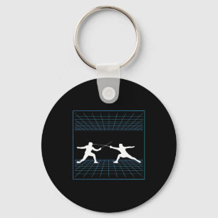 Fencing Game gamer fencer sport fencing Keychain
