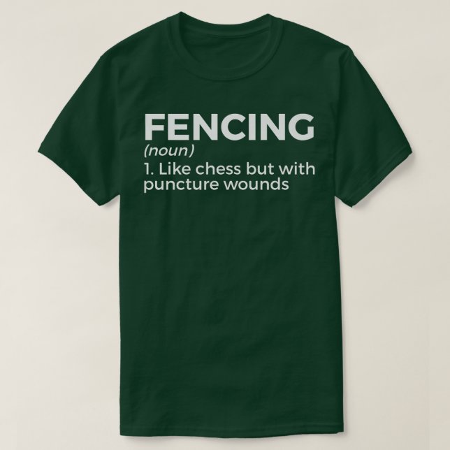 Fencing Gear    7  T-Shirt (Design Front)