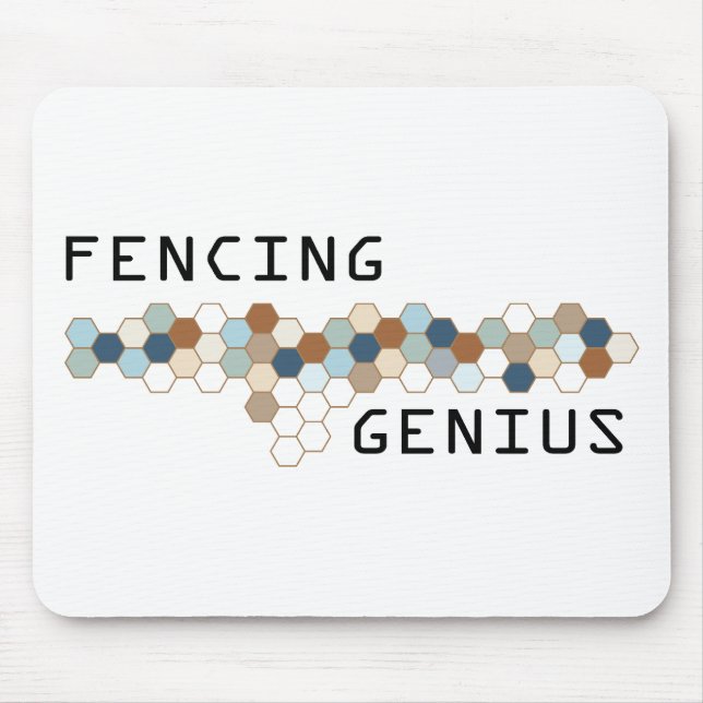 Fencing Genius Mouse Pad (Front)