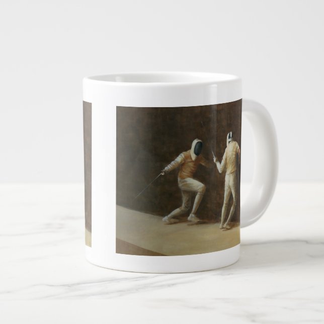 Fencing Giant Coffee Mug (Front Right)