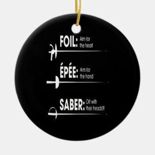 Fencing Gift   I Always Win All Match Ceramic Ornament