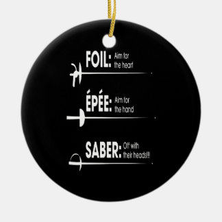 Fencing Gift | I Always Win All Match Ceramic Ornament