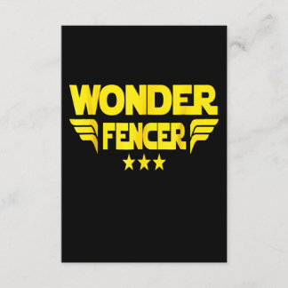 Fencing Gift | I Always Win All Match Enclosure Card